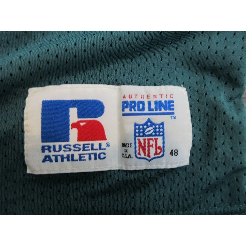 VINTAGE Ricky Watters Philadelphia Eagles‎ Jersey 48 Green NFL Football Russell